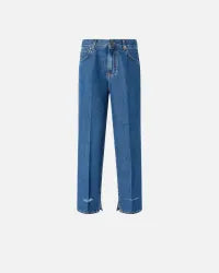 Jeans loose con spacco infondo
