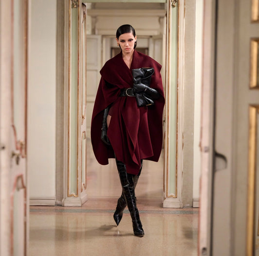 Mantella in panna di lana