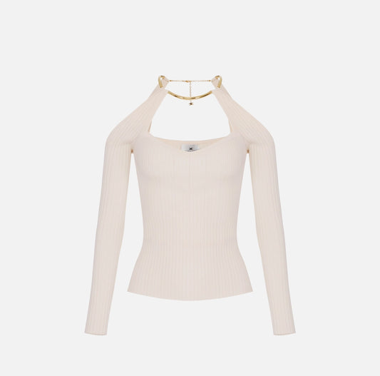 Maglia con dettaglio gioiello