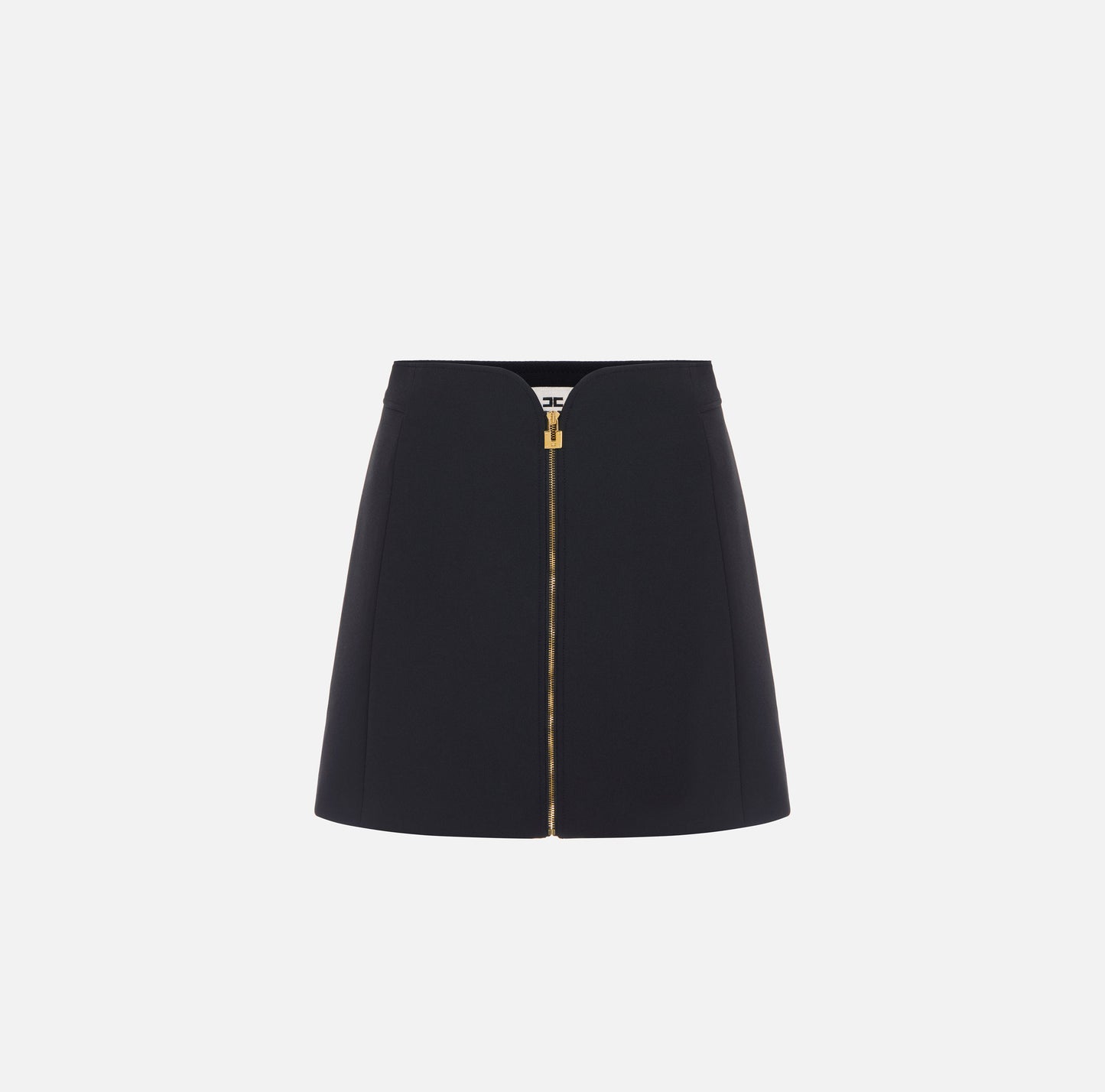 Minigonna in doppio crêpe stretch