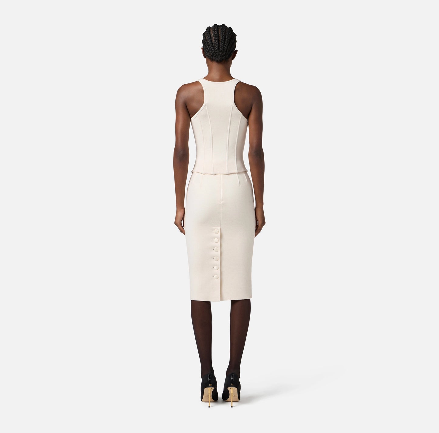 Gonna in lana punto stoffa