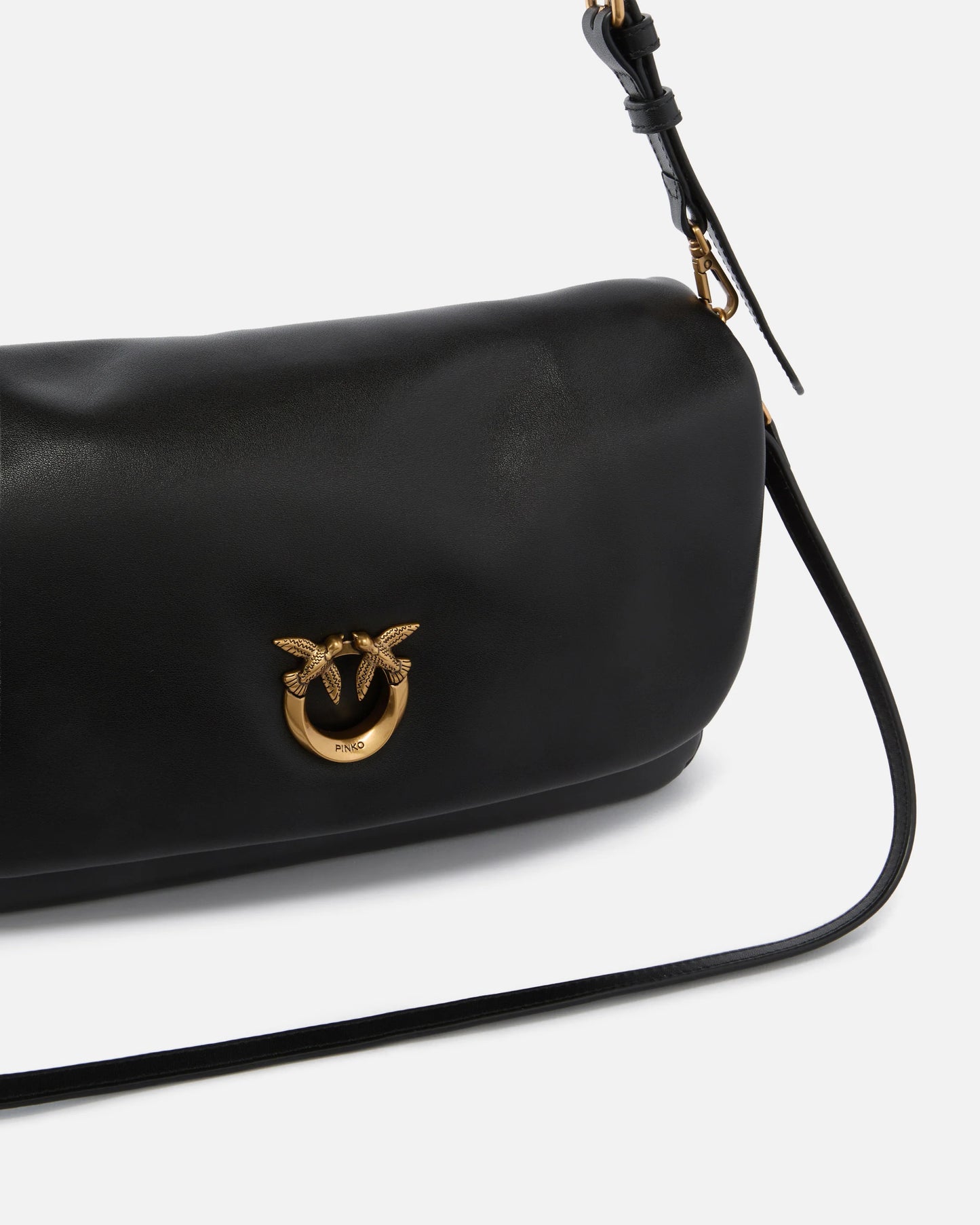 Borsa a tracolla media Love Bag Click Soft Horizontal Handle in pelle