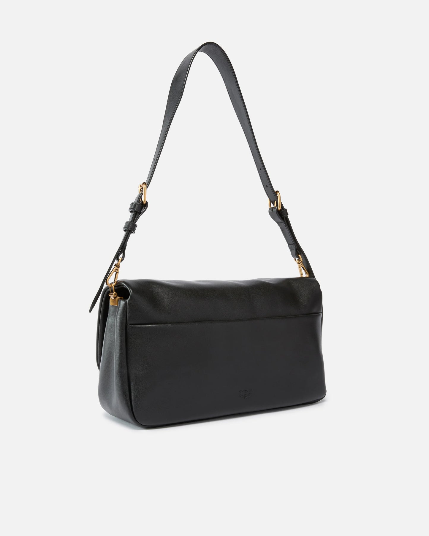 Pochette a tracolla media Love Bag Click Soft Horizontal in pelle