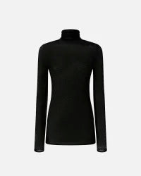 Maglia aderente a collo alto