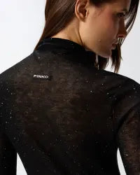 Maglia aderente a collo alto