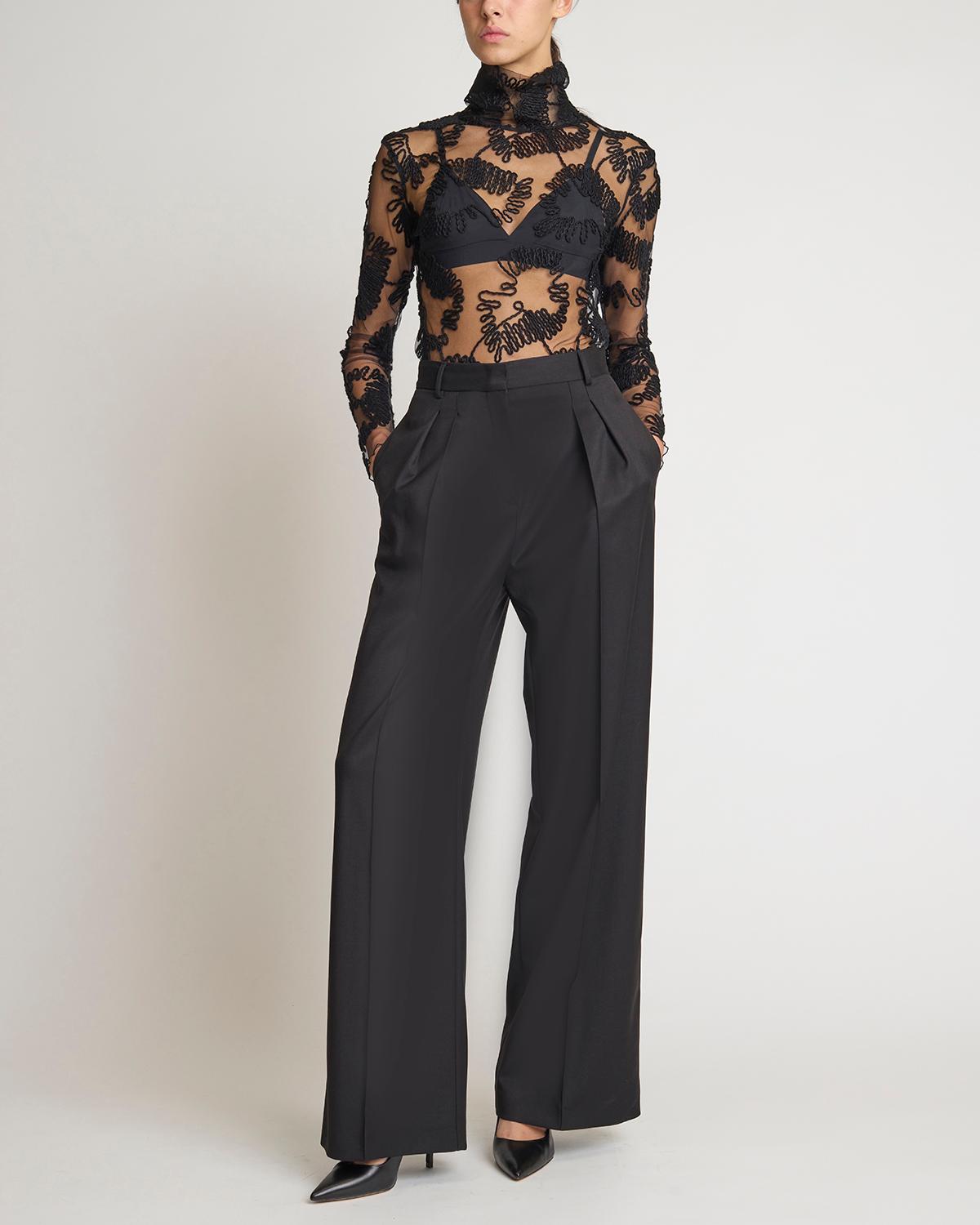 Maglia traforata pizzo