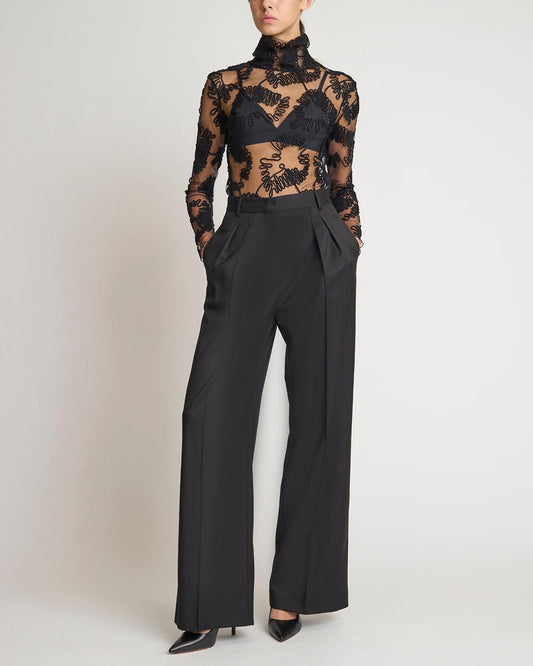 Maglia traforata pizzo