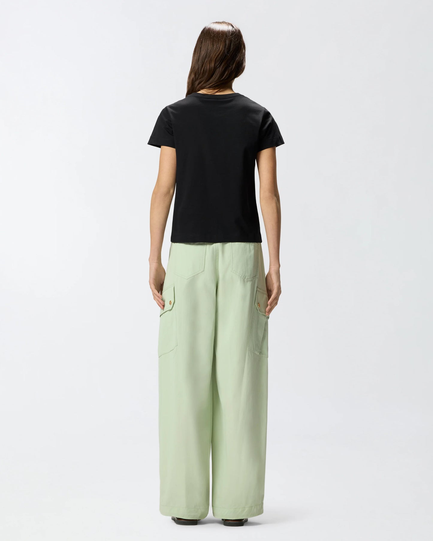 T-shirt con logo PINKO nera
