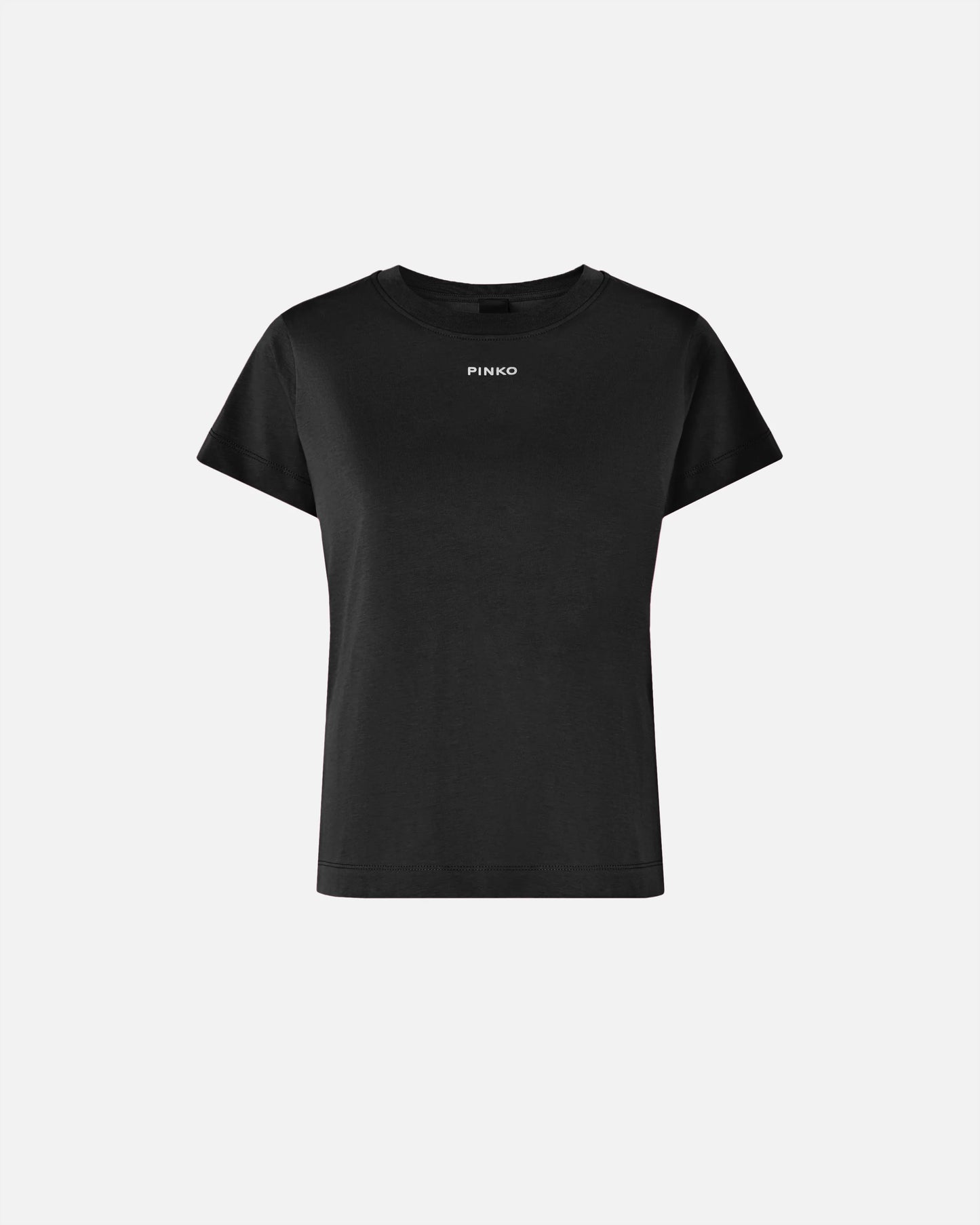 T-shirt con logo PINKO nera