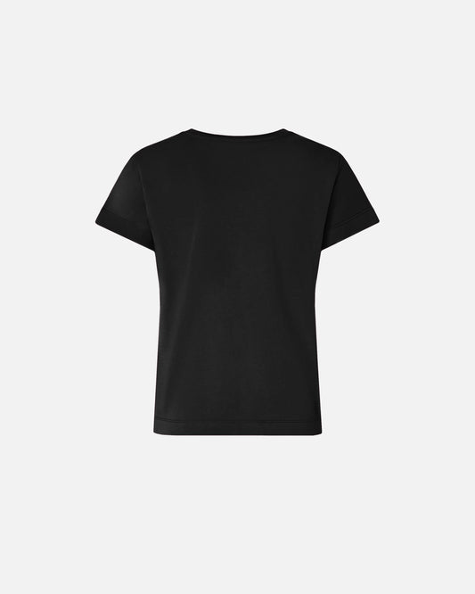 T-shirt con logo PINKO nera