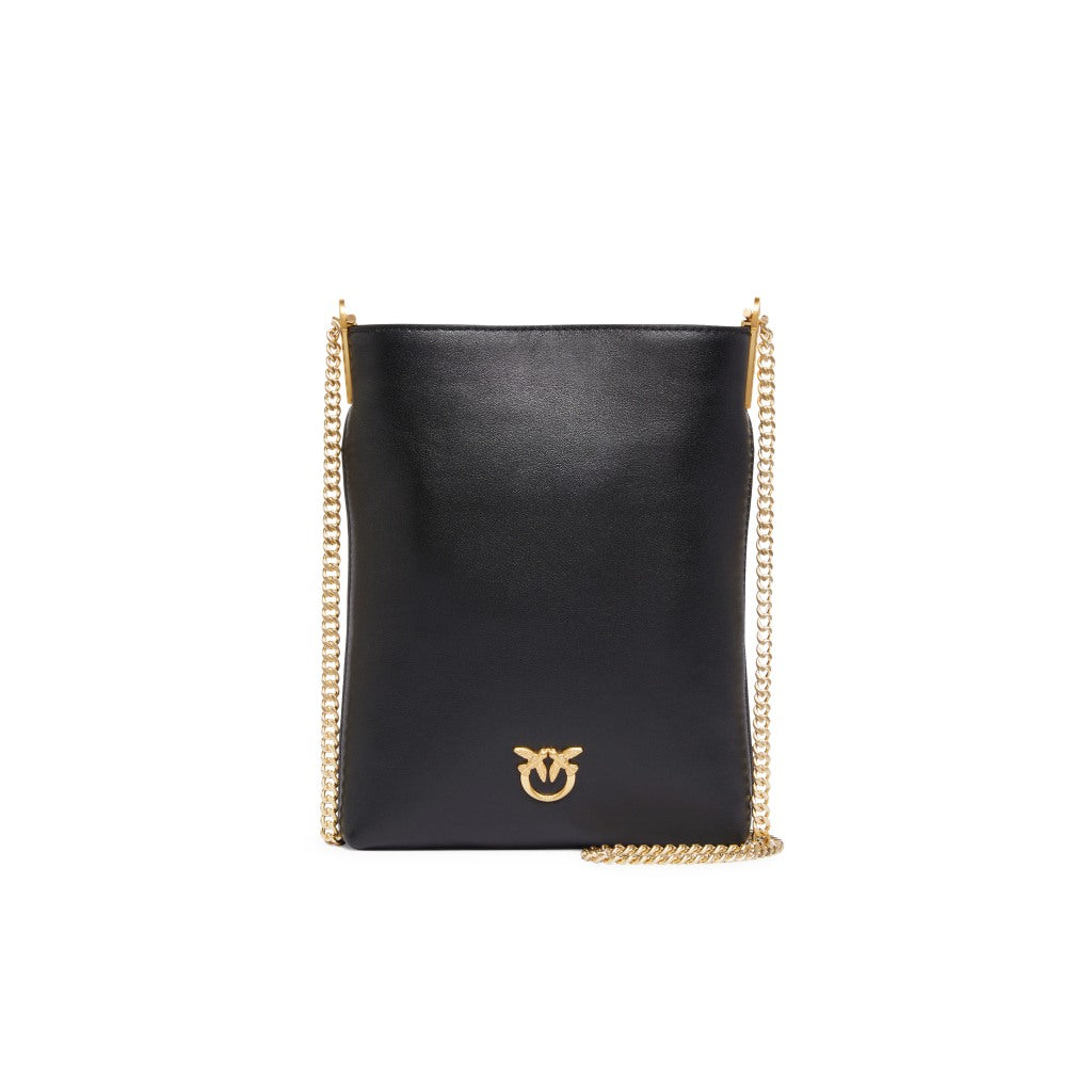 Bustina piatta a spalla piccola in pelle