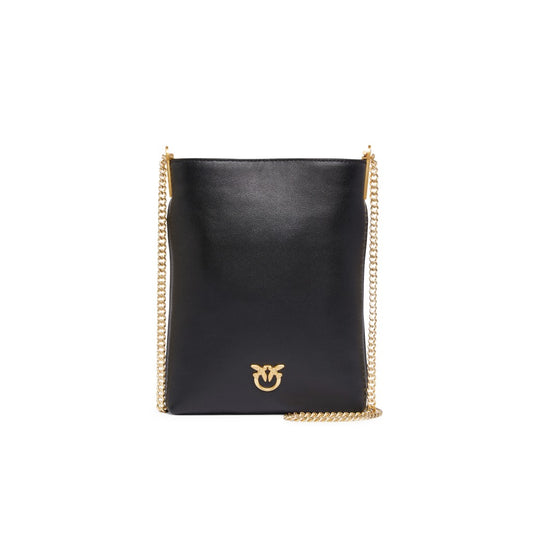 Bustina piatta a spalla piccola in pelle