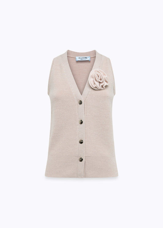 Gilet in maglia di lana