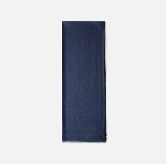 Sciarpa con pattern logo